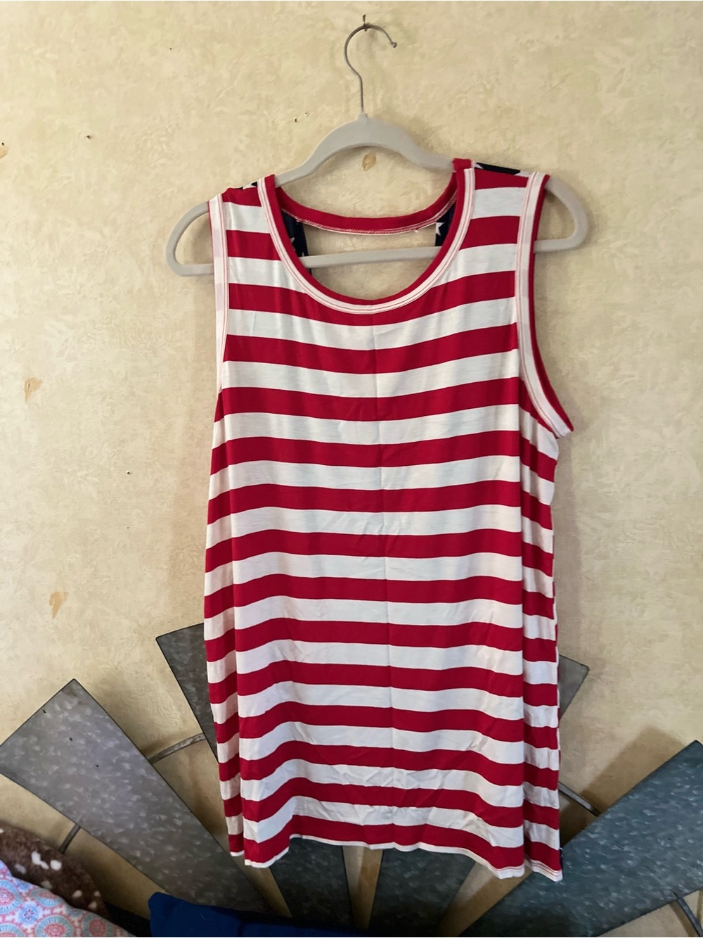 HEIMISH USA Red, White & Navy Star-Spangled Sleeveless Tank